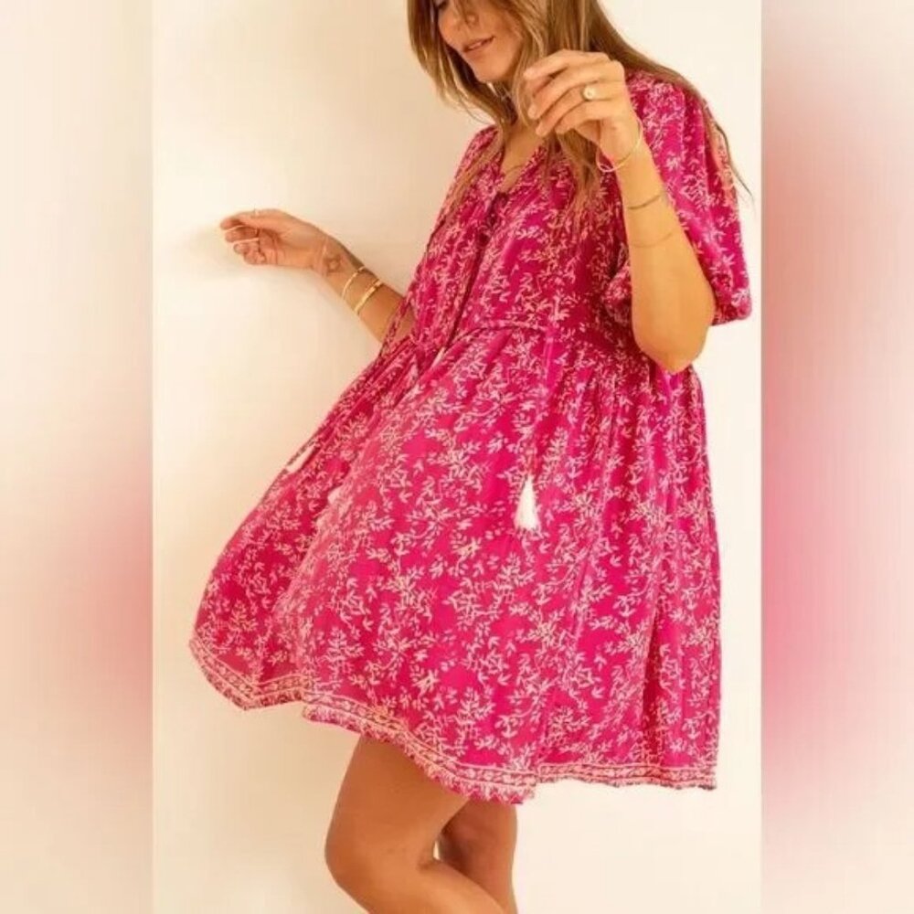 Natalie Martin Stevie Dress in Bamboo Punch Size XS